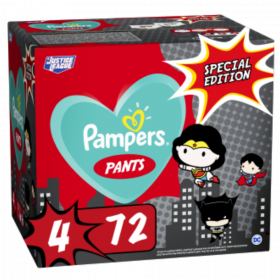 PAMPERS PANTS ΜΕΓ 4 (9-15kg) 1X72 SUPER ΗΡΩΑΣ LIMITED EDITION