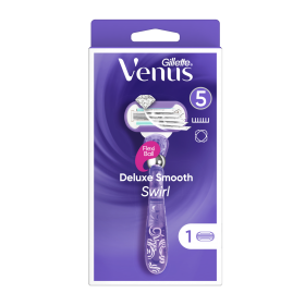 Venus Deluxe Smooth Swirl Γυναικεία Ξυριστική Μηχανή – 1 Ανταλλακτική Κεφαλή
