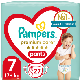 Pampers Πάνες Premium Pants Μεγ. 7 (17kg+) 27 Πάνες-βρακάκι