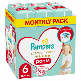 Pampers Premium Care Pants Μέγεθος 6 (14kg-19kg) - 93 Πάνες-Βρακάκι
