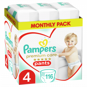 Πάνες Pampers Premium Care Pants Monthly Pack Νο4 (9-15kg)116τεμ