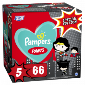 PAMPERS PANTS ΜΕΓ 5 (12-17kg) 1X66 SUPER ΗΡΩΑΣ LIMITED EDITION