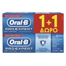 Oral-B Pro-Expert Professional Protection, Οδοντόκρεμα (1 + 1 ΔΩΡΟ) 2x75ml Κ.Ε.