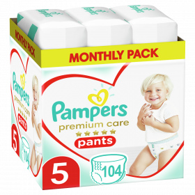 Πάνες Βρακάκι Pampers Premium Care Pants Νο5 (12-17kg) MP 104τμχ