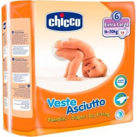 CHICCO ΠΑΝΕΣ VESTE ASCIUTTO No 6 EXTRA LARGE (16-30 kg), 14 ΤΕΜ.